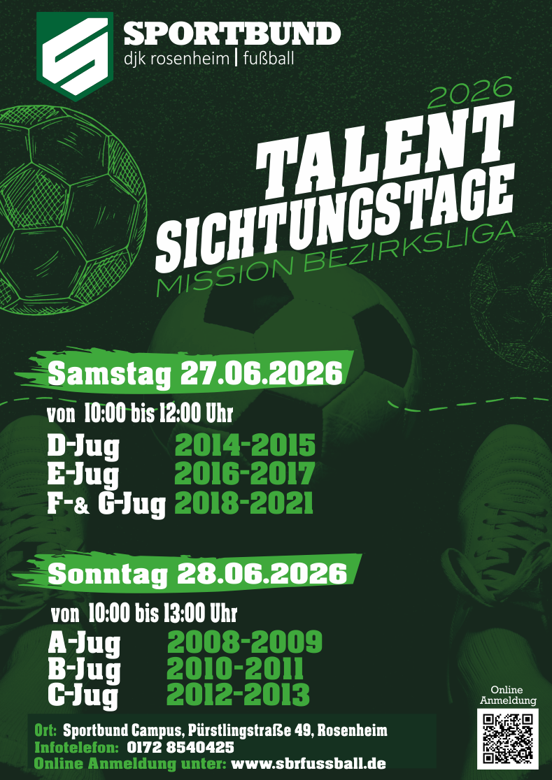 Talent-Sichtungstage Sommer 2026